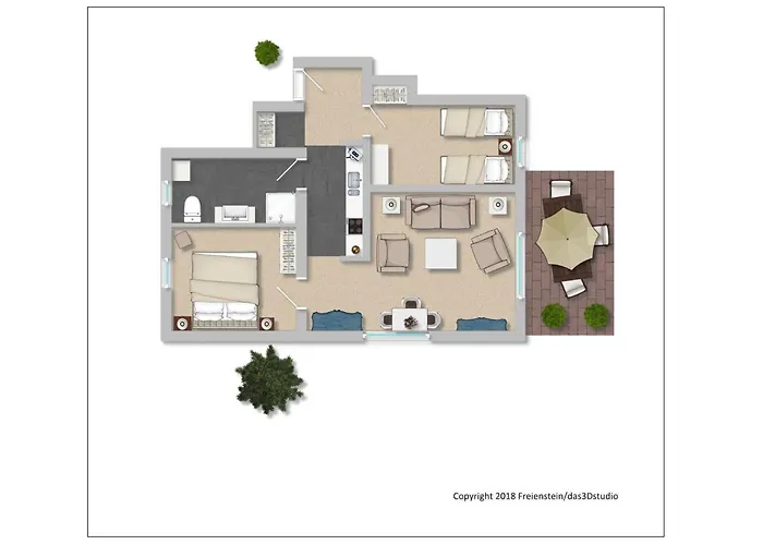 Efeublatt Wyk auf Föhr